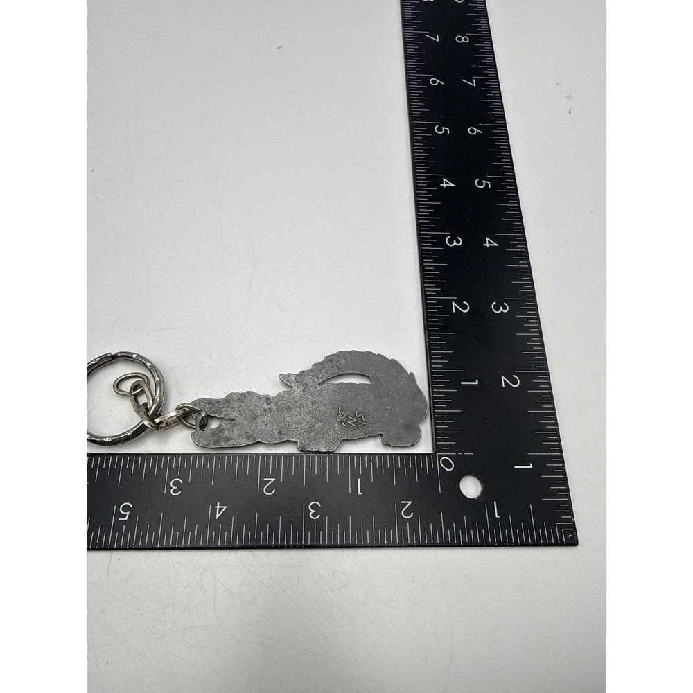 Vintage‎ Hilton Head Alligator Keychain Green Metal Souvenir South Carolina